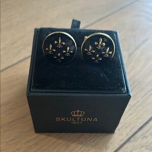 Skultuna Black and Gold Cufflinks (New)